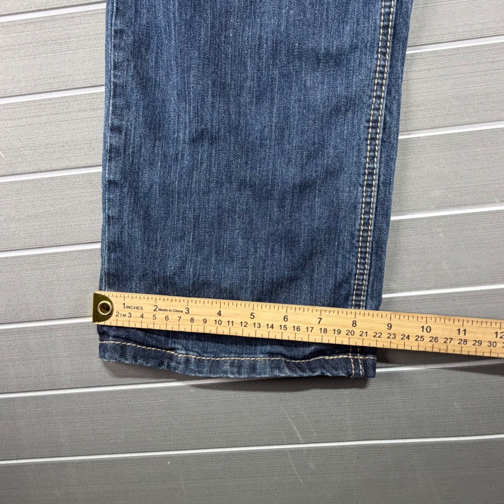 Cody James Core Mens Straight Leg Jeans Blue Medium Wash 31x32 Stretch Denim - Picture 3 of 10